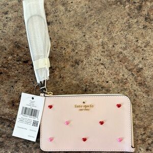 Kate Spade Pink Heart-Embellished Wallet